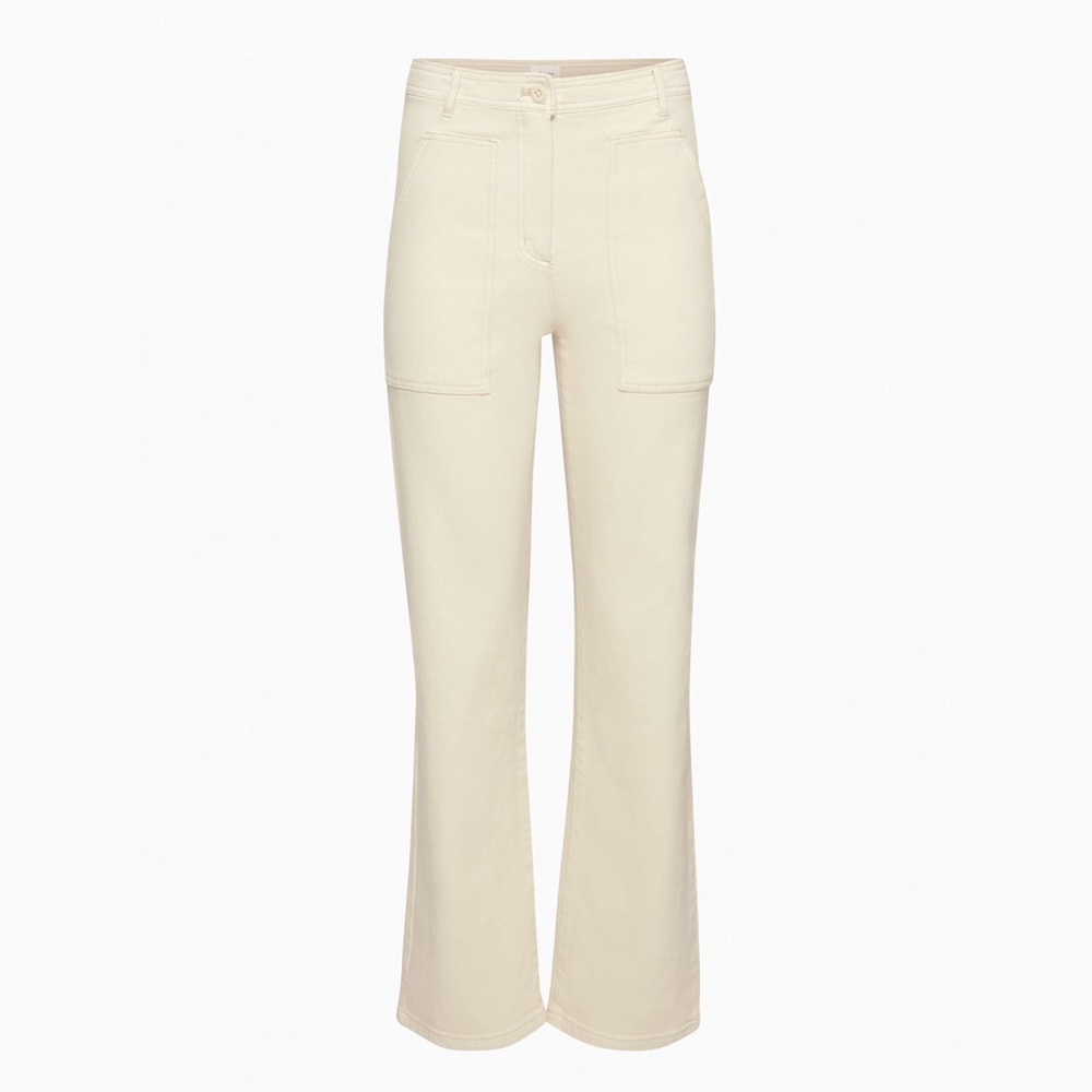 Wilfred Free Beige High-Waisted Utility Pants